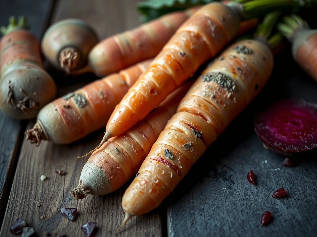 Świeże warzywa korzeniowe